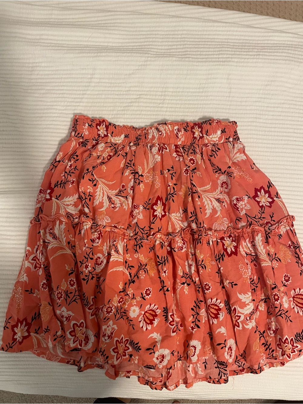 Hello Molly Coral Mini Skirt